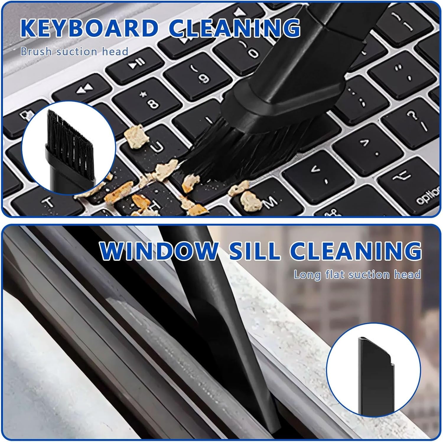 Primizia Mini Aspirateur À Main Sans Fil, (6000Pa,120W,7.4V) Petit Aspirateur De Voiture Portable Puissant Pour Voiture,Noir