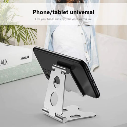 Adjustable Mobile Phone Bracket Support Aluminum Alloy Tablet Desk Holder Stand Portable Desktop Stand Table Phone Support