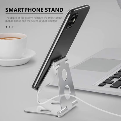 Adjustable Mobile Phone Bracket Support Aluminum Alloy Tablet Desk Holder Stand Portable Desktop Stand Table Phone Support