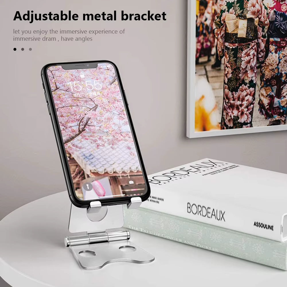 Adjustable Mobile Phone Bracket Support Aluminum Alloy Tablet Desk Holder Stand Portable Desktop Stand Table Phone Support